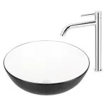 Baterie lavoar monocomandă înaltă crom