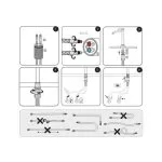 Baterie lavoar monocomandă înaltă crom