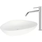 Baterie lavoar monocomandă înaltă crom