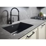 Baterie Bucătărie Negru Mat Tiber - Robinet Chiuveta