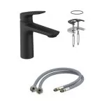 Baterie lavoar Malden Negru Mat - form&style